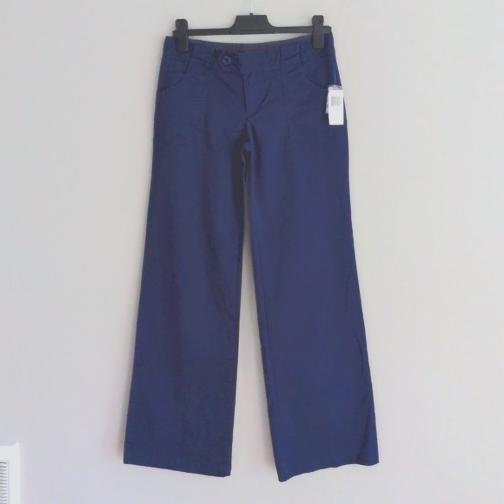 NWT Buffalo David Bitton Cienega Trouser Pants sz 4 Long Insean royal navy